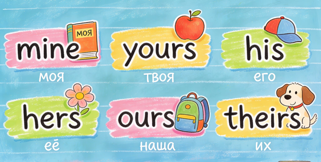Притяжательные местоимения в английском языке: правила, примеры и таблицы