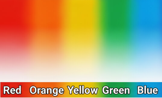 Все цвета и оттенки на английском языке