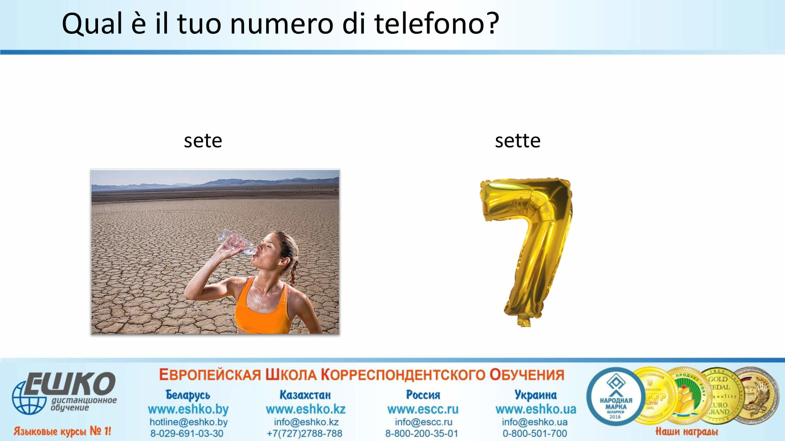 I numeri e le cifre nella vita quotidiana. L’uso della particella «ne». Числа и цифры в повседневной жизни. Использование частицы «ne»