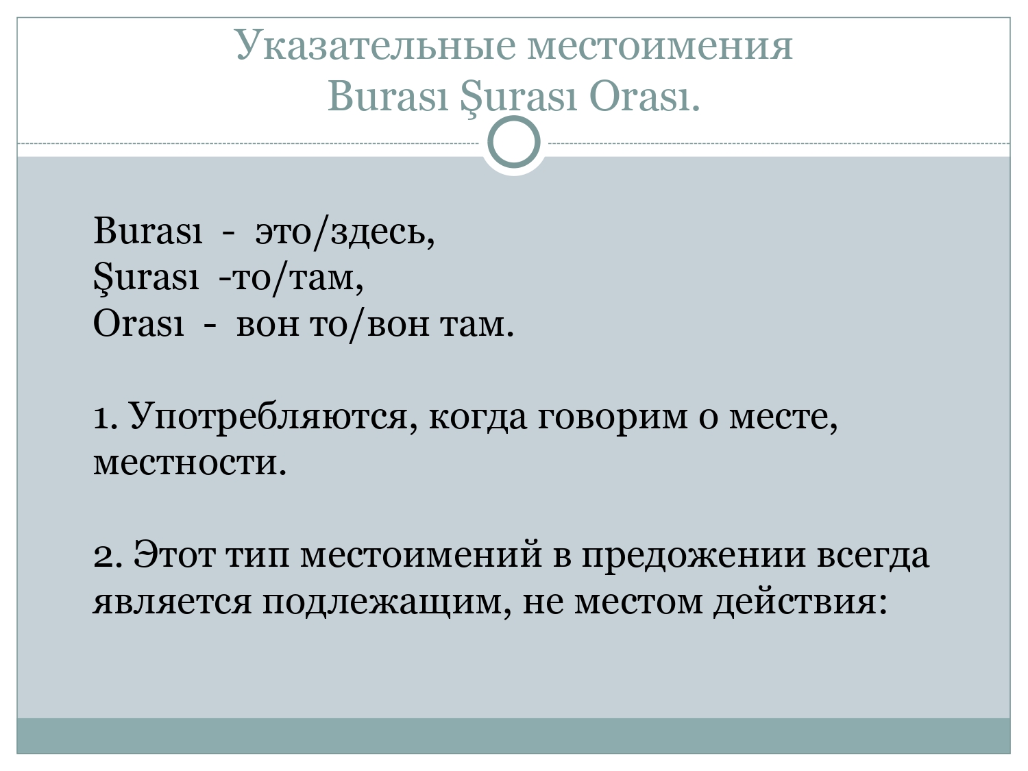 Турецкий для начинающих: Указательные местоимения и виды вопросительных предложений